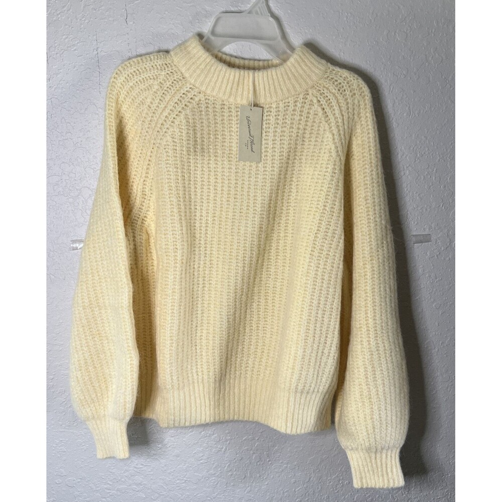 Universal Thread Women's Size XXL Mock Turtleneck Pullover Sweater Yellow NEW